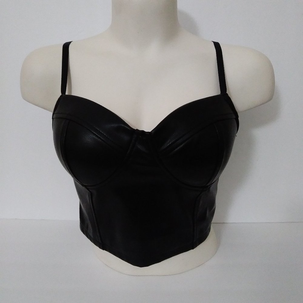 Iris Basic Body Contour Corset Cropped Top Size L